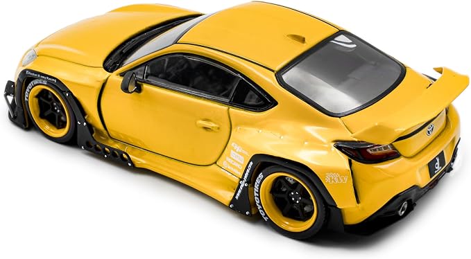 Modelo diecast Toyota GR86 Yellow 1:43 Solido miniatura 7