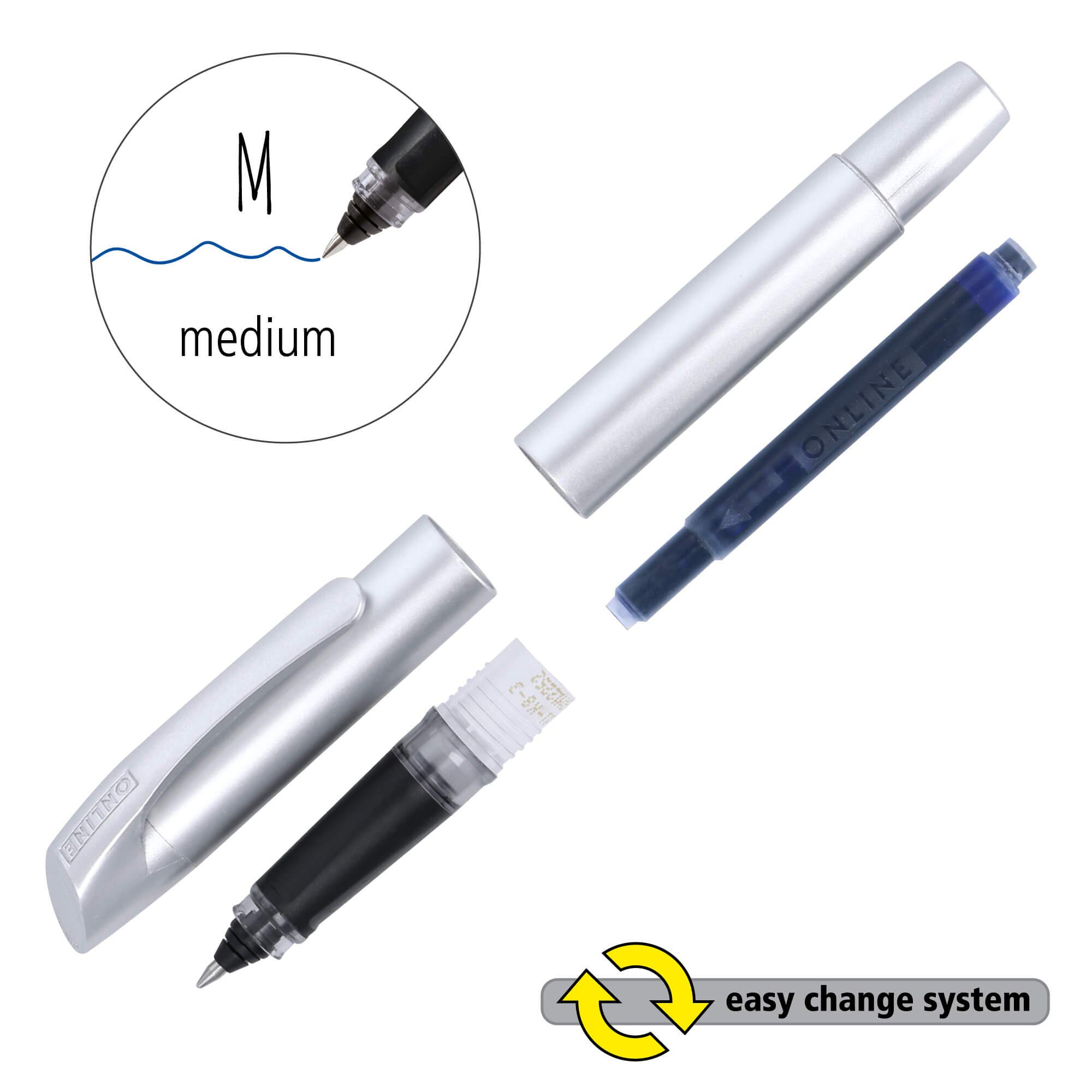 Online 12532/3D - College Virtual Blue, Patronen-Füller, Standard