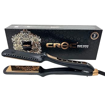 CROC Rose Gold Titanium Flat Iron 1.25