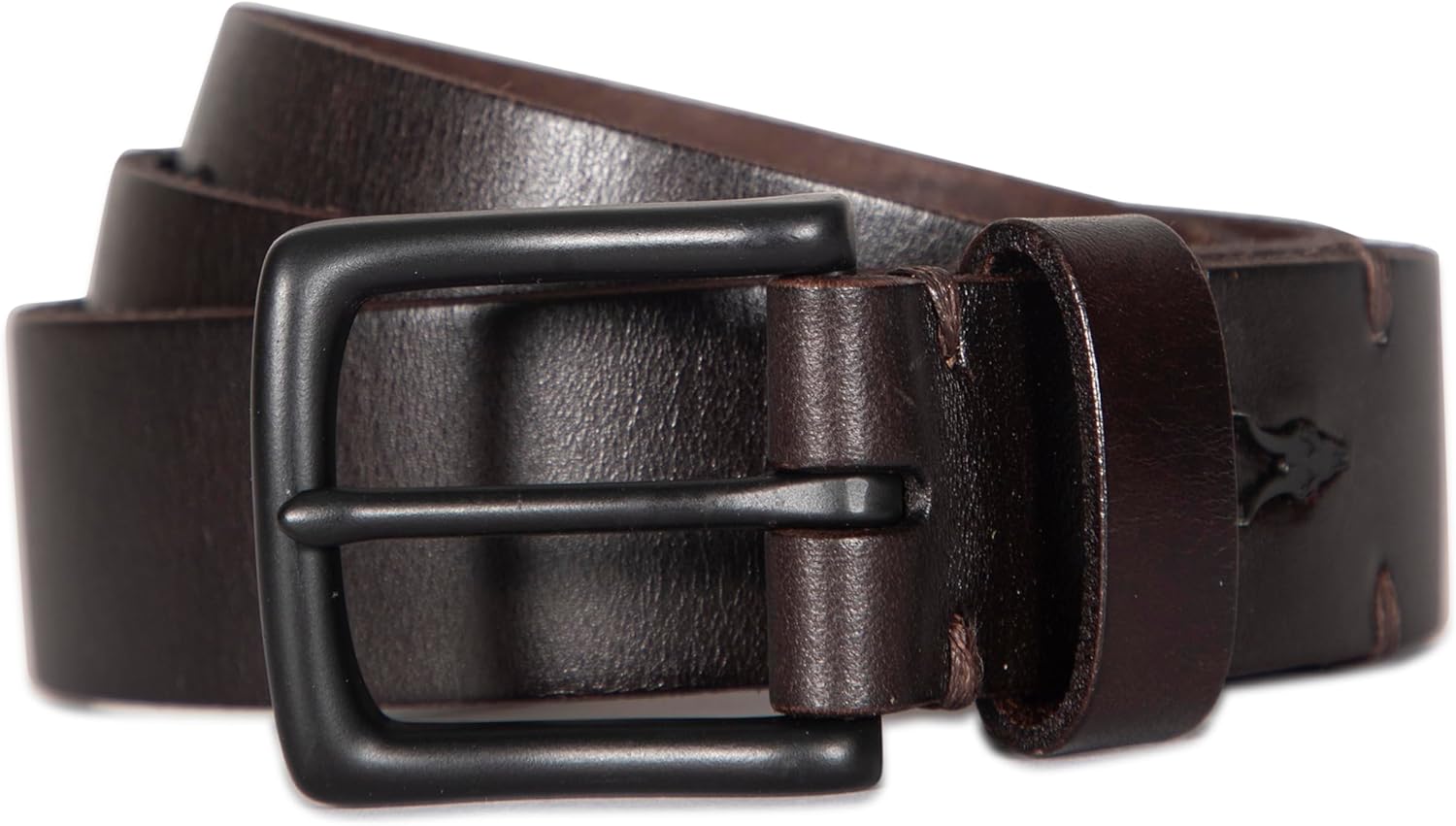 AllSaints Men's 32mm Flat Strap Leather Belt
