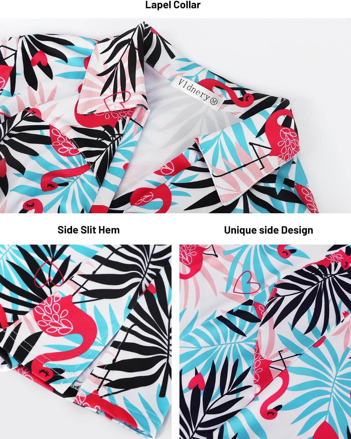 Vldnery Womens Golf Polo Shirts Moisture Wicking Running Workout Tops Print Short Sleeve Tennis Clothes Loose Fit - Image 5