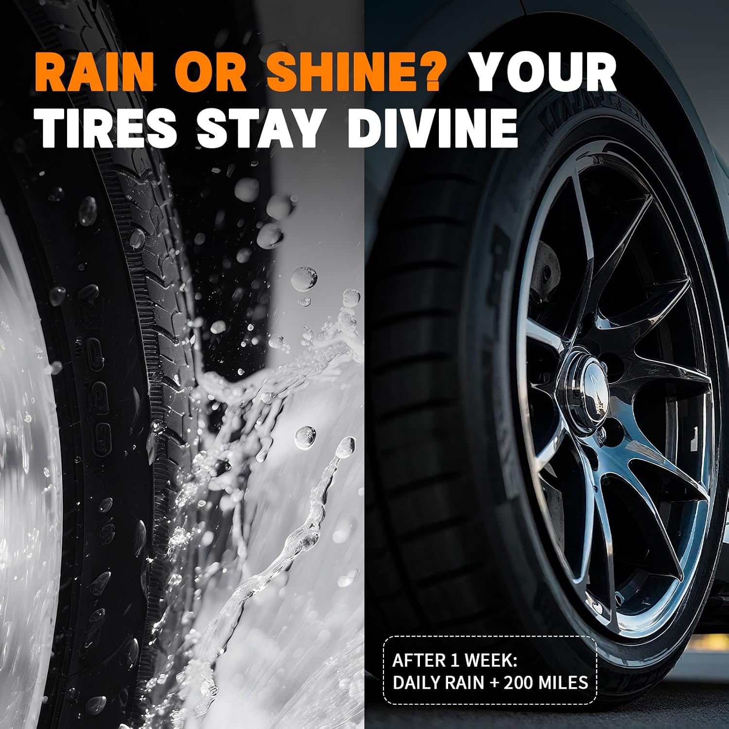 Wheel & Tire Care Kit: Acid Wheel Cleaner (500ml) + Tire Shine Spray (300ml) with Brush & Microfiber Towel image 5