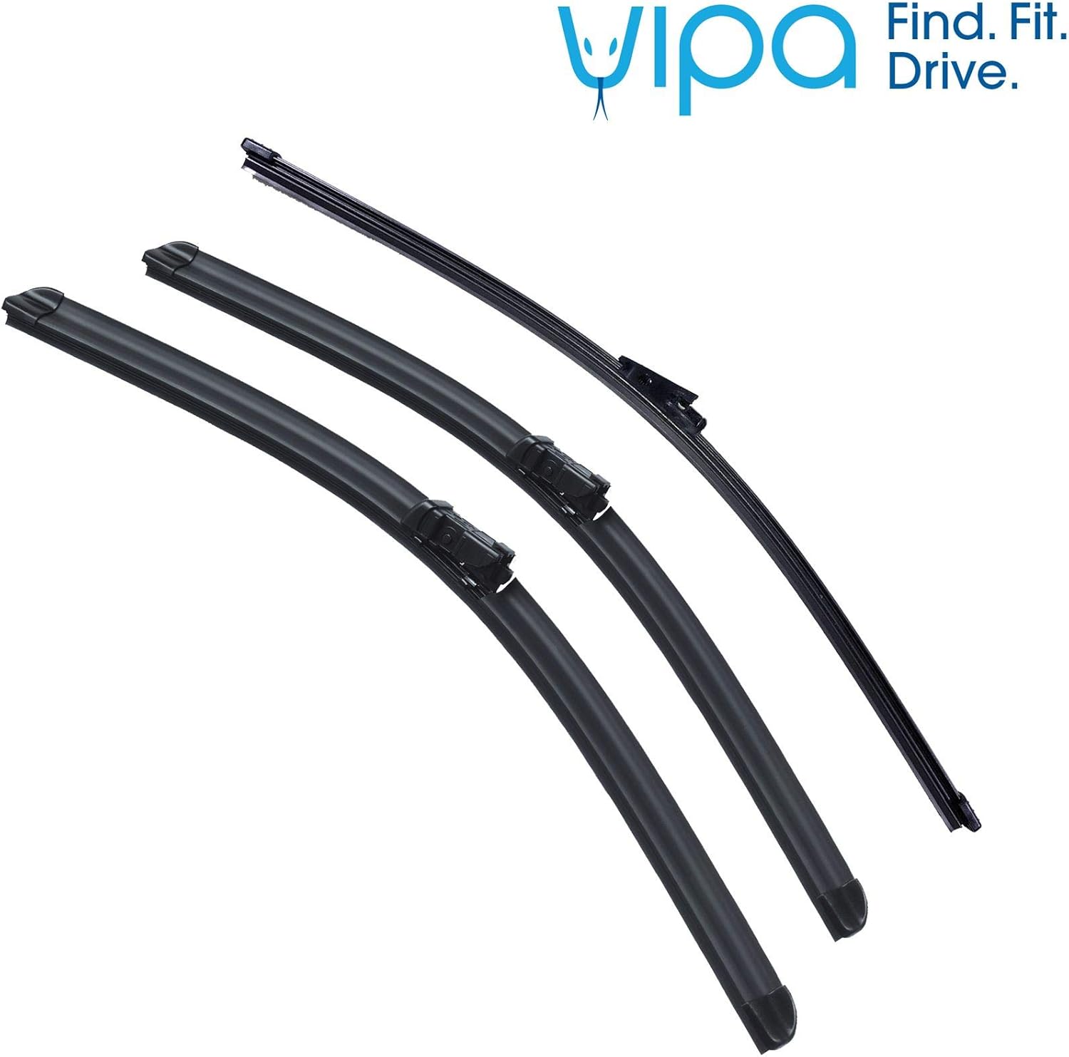 Vipa Wiper Blade Set fits VW TIGUAN SUV Sep 2007 to Dec 2015 Amazon