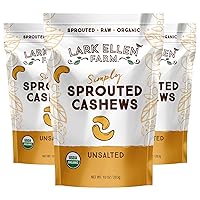 Vista 10 de Lark Ellen Farm Paquete de variedad de nueces orgánicas germinadas – Almendras, nueces y anacardos – Crudas, veganas, sin gluten, no GMO, aperitivos