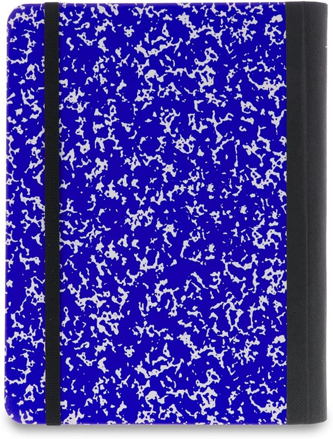 Verso Kindle Case - Scholar Classic Blue Composition Book Folio Style Protective Case for Amazon Kindle (fits Kindle Paperwhite, Kindle, and Kindle Touch), Blue