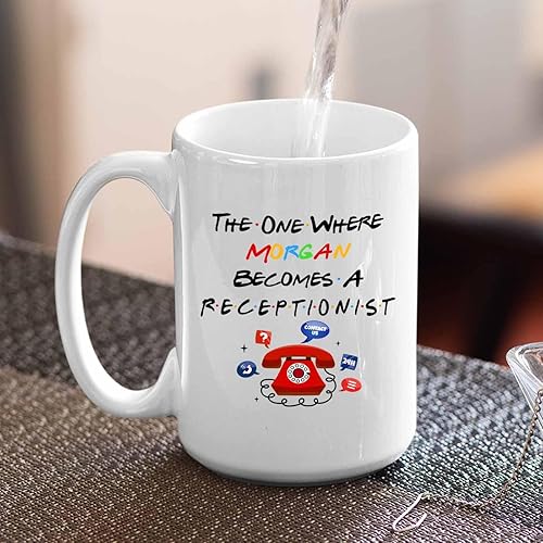 Vista 106 de Taza de café de recepcionista médica personalizada, taza de té blanca de recepcionista médica, taza de té blanca de 11 onzas, taza de café Taza