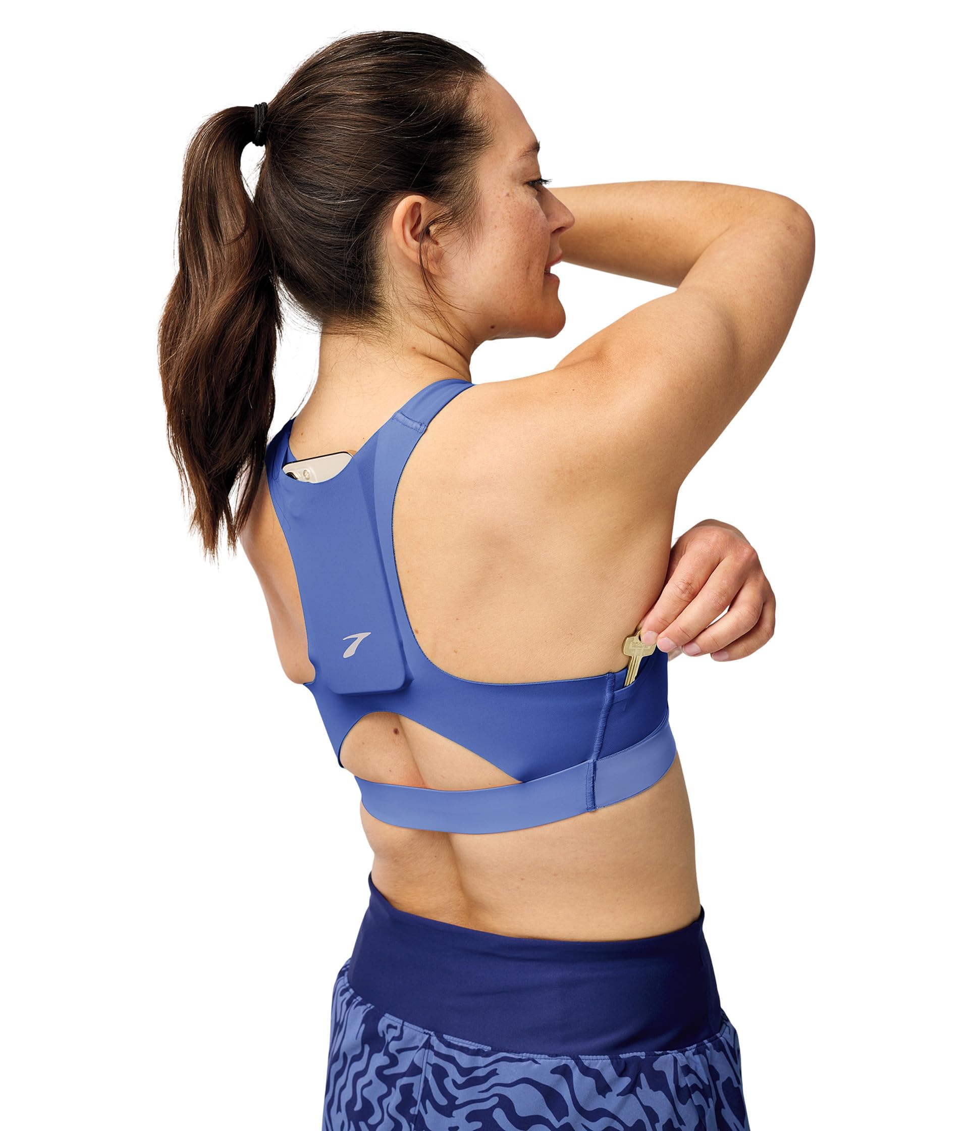 Brooks Damen Racerback Sport-BH, Undurchsichtige