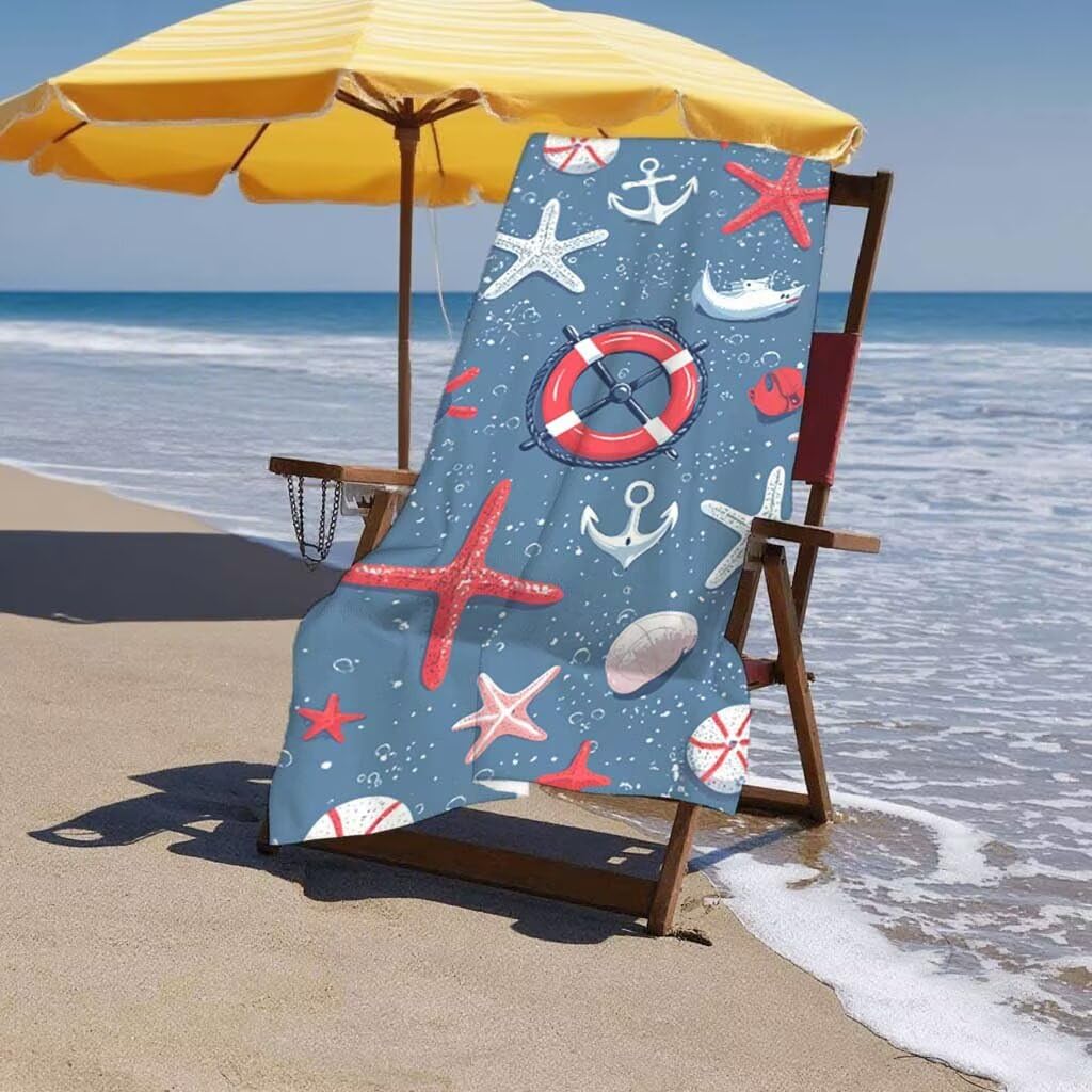 Telo Mare XXL 100x200cm/35x70cm, 2 Set Telo Mare Microfibra Grigio Asciugamano Palestra Uomo, Antisabbia, Leggero, Asciugatura Rapida, Teli da Spiaggia Grandi Accessori per Camping Natation Yoga F-78