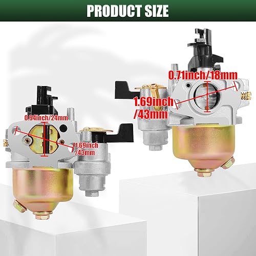 Miniatura 5 de Carburador + bobina de encendido compatible con GX110 GX120 GX140 GX160 GX168 GX168F GX200 5HP 5.5HP 6.5HP 16100-ZH8-W61 Generador de cortacésped