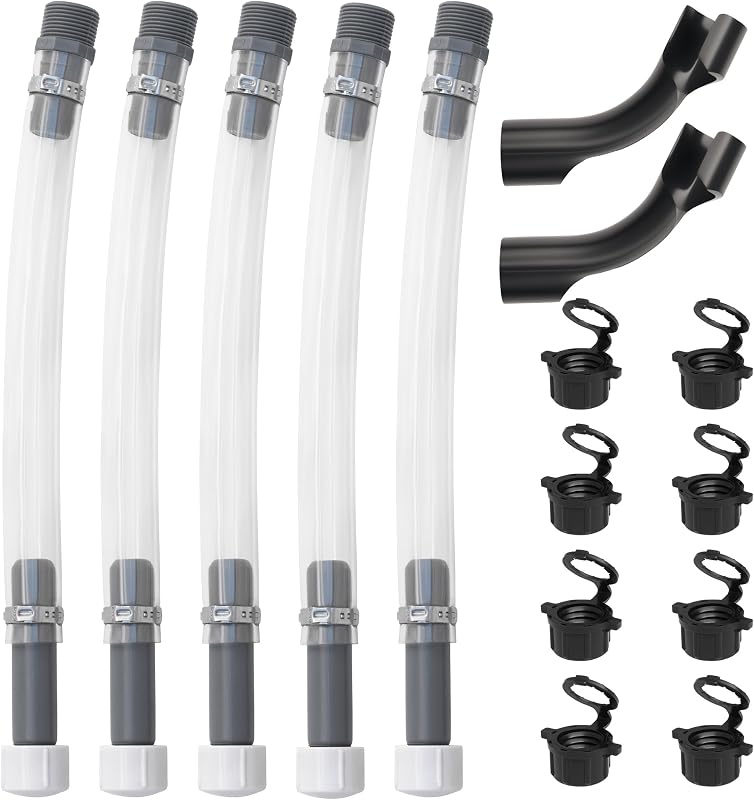 Mangueira para galão de combustível Seppicsa 3/4" com dobrador e tampas de ventilação – Kit