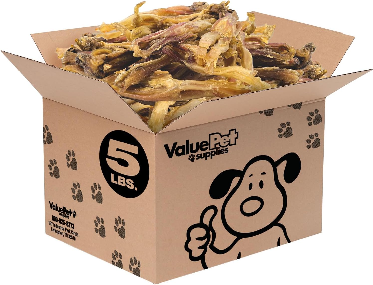 ValueBull Beef Tendons for Dogs, Varied Shapes, 10 Pounds Bulk Pack - Natural Collagen, Grass-Fed, Single Ingredient, All Natural Dog Chews