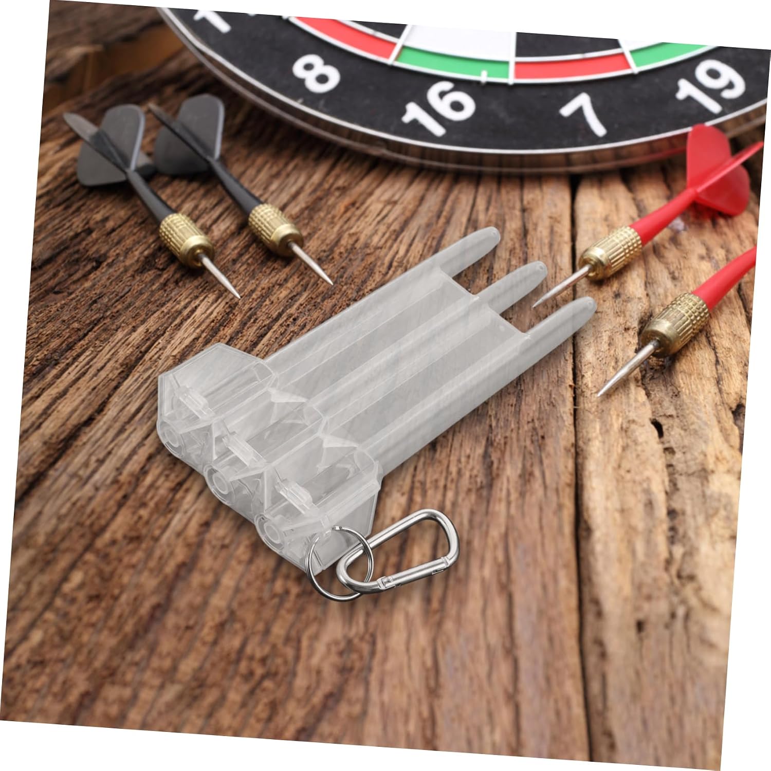 BESPORTBLE Nylon Material Portable Dart Box Lock Shafts Tips Holder Shafts Carrying Case Flights Storage Organizer