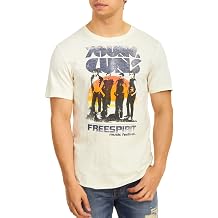 Buffalo by David Bitton Mens Napso Festival Heather Pearl Crew Neck T-Shirt