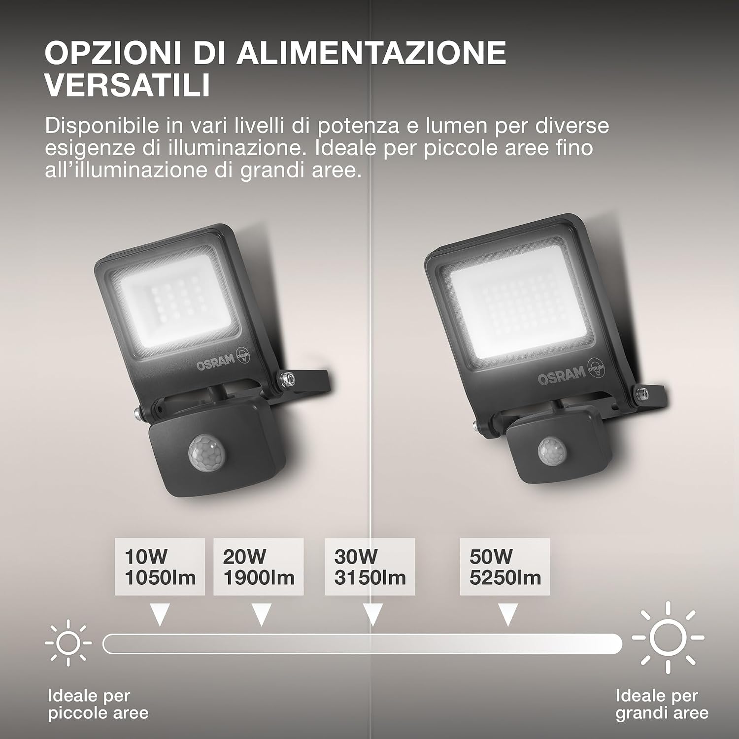 OSRAM ENDURA Flood 50W outdoor LED projector with motion sensor