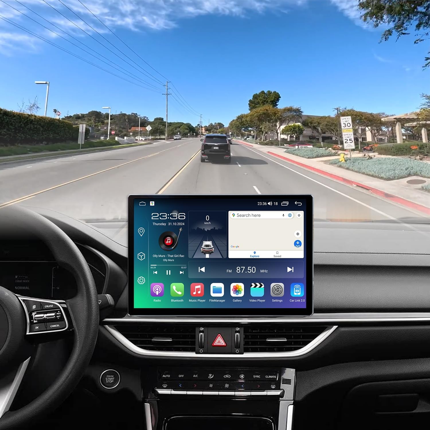 12.5" Android Car Stereo for Kia K3 Cerato Forte 2019-2022 Wireless Apple Carplay Android Auto Car Radio Bluetooth Head Unit QLED Touch Screen 1920x1200 GPS Navigation（4GB+64GB）