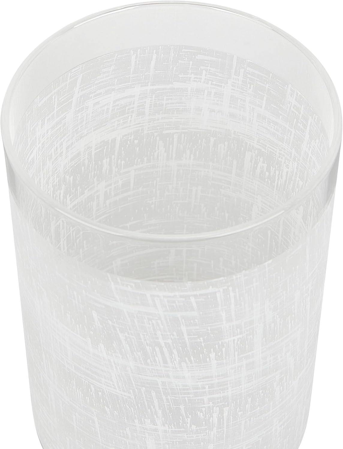 White Linen Frosted Glass Lamp Shade, Glass Shade Covers Replacements for Light Fixtures, 1.65 Inch Fitter Lampshades for Chandelier Wall Sconces Pendant Lights Bath Vanity Lights
