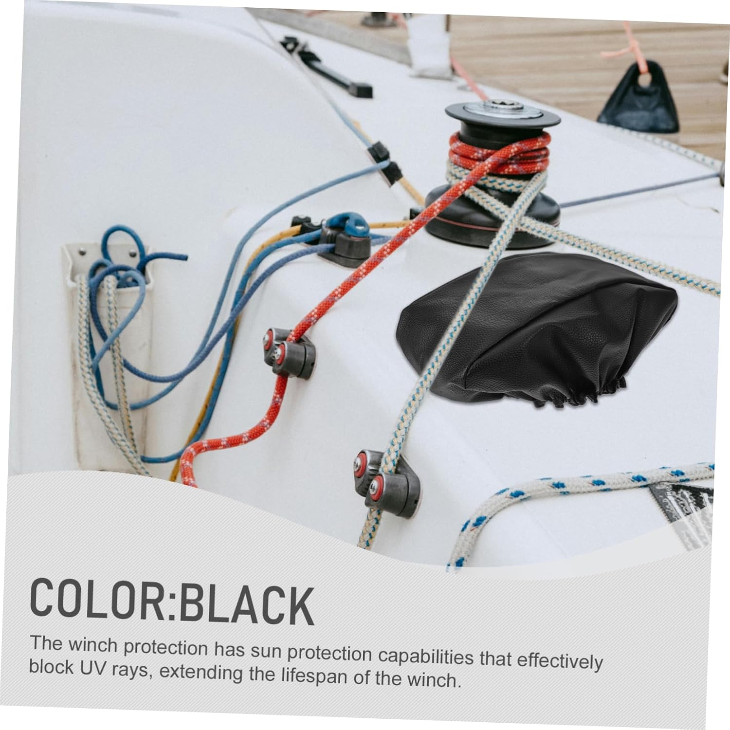 Ciieeo 3500Lbs Heavy Duty Winch Cover for Electric Vehicles UV Protection Durable Winch Protector for Enhanced Longevity Suitable for Winches Indoor Outdoor Use
