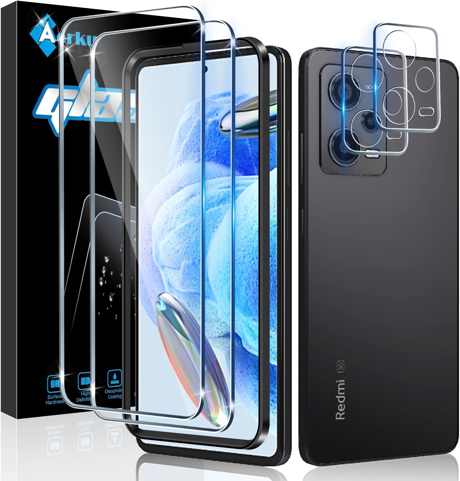 Made In Germany Handyfolie 2x Premium Panzerfolie Für - Kristallklarer Displayschutz Made In Germany Xiaomi 12 Pro - Foto 2