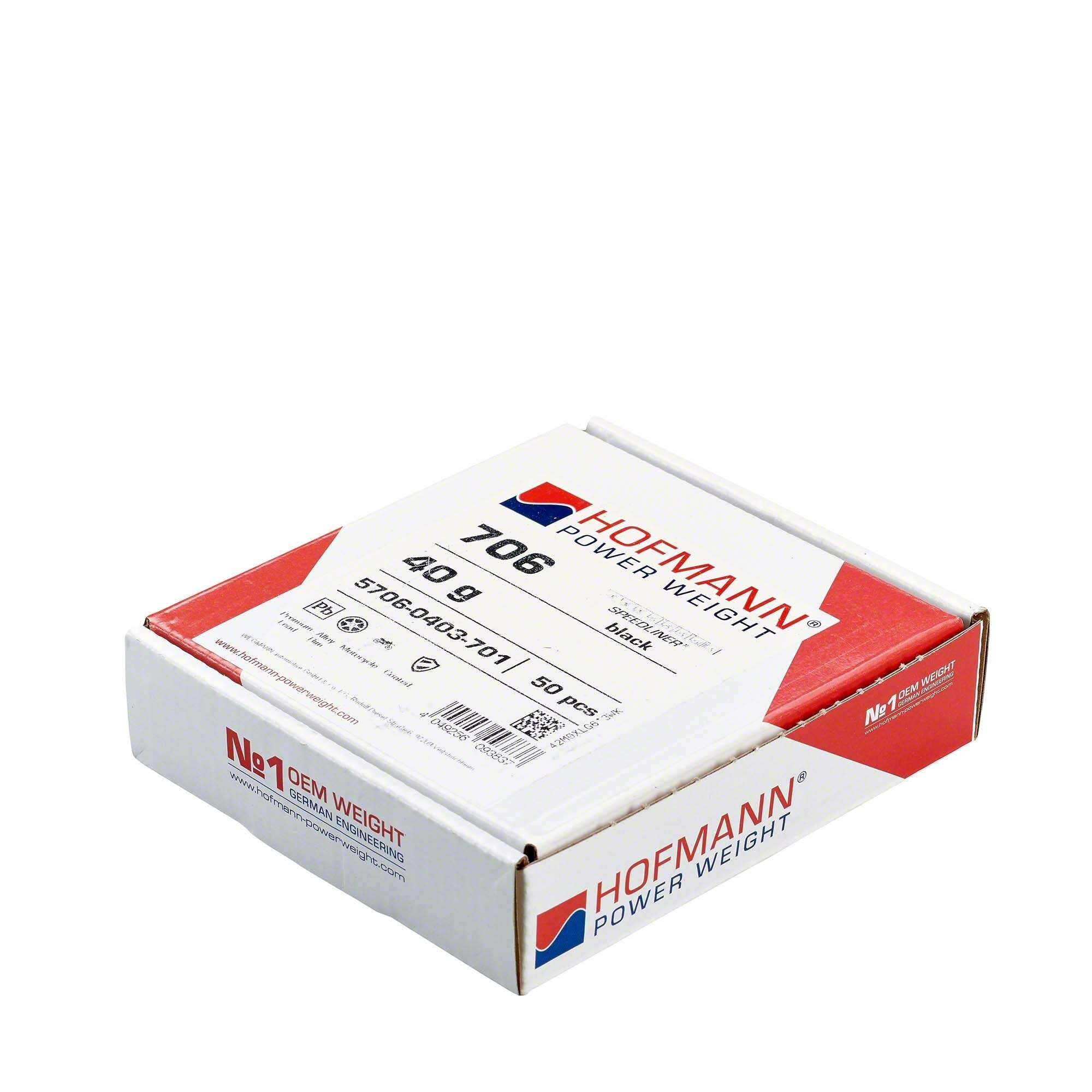 Hofmann 5706-0403-701 50x masse adhésive noir Type706 40g jantes de moto avec revêtement masse d'équilibrage