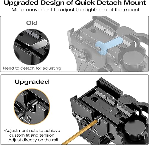 Miniatura 5 de MidTen 1X22X33 Vista de punto verde rojo 4 retículas vista refleja montaje rápido desmontable 0.787 in riel