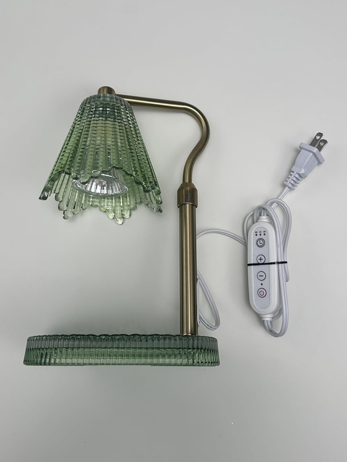 Candle Warmer Lamp with Timer & Dimmable 4-Level Brightness - Adjustable Height,for New Home Bedroom, Gifts for Women (Green)