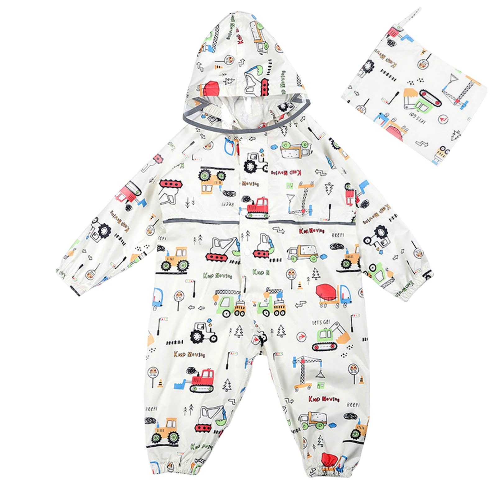 Veste Imperméable Enfant, Imperméables Filles Vêtements Pluie Poncho Réutilisable Manteaux Imperméables Capuche Combinaison Enfant Extérieur Pluie