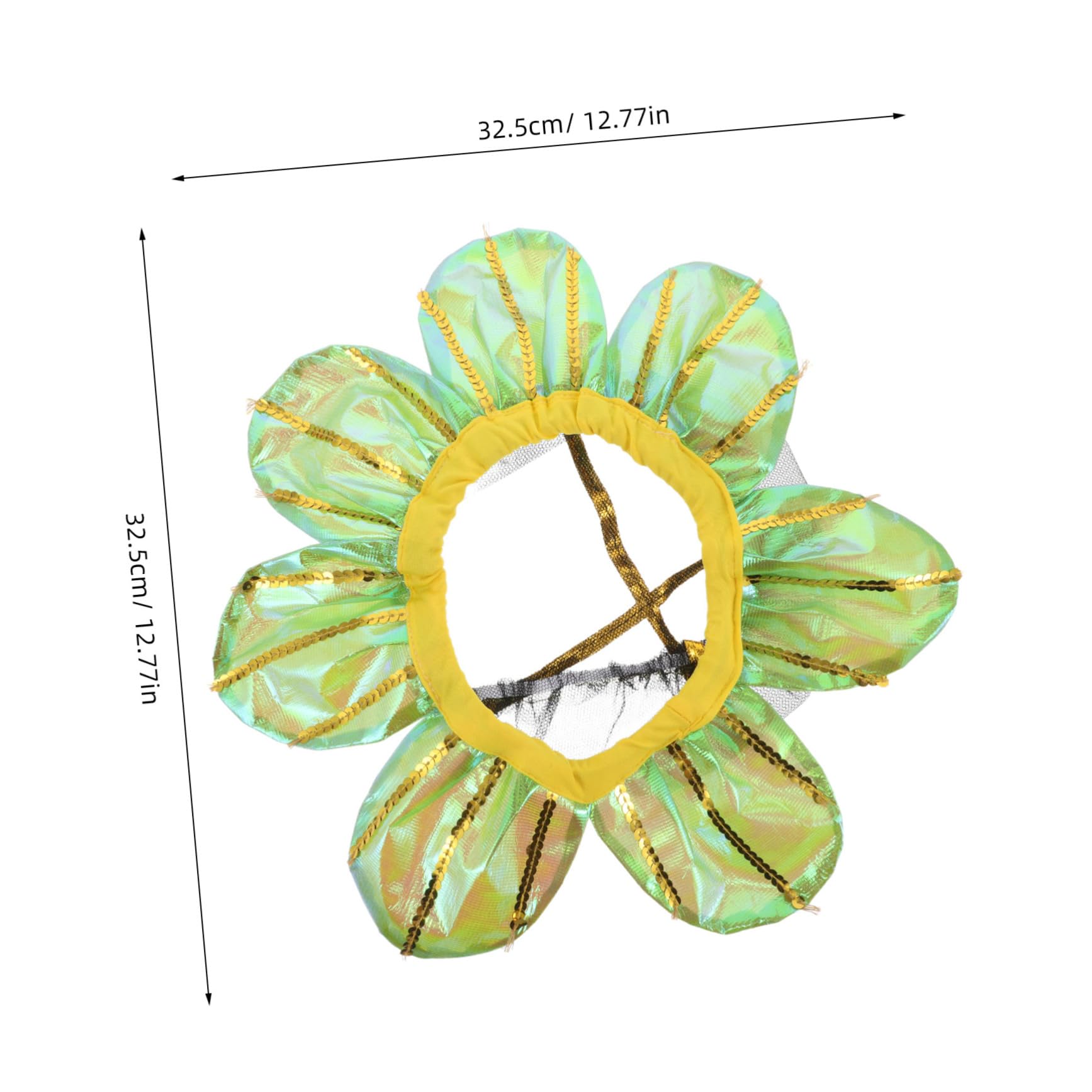 DECHOUS Soft Lightweight Sunflower Headpiece Children's Sunflower Hat for Halloween Birthday Parties School Sports Kindergarten Performances