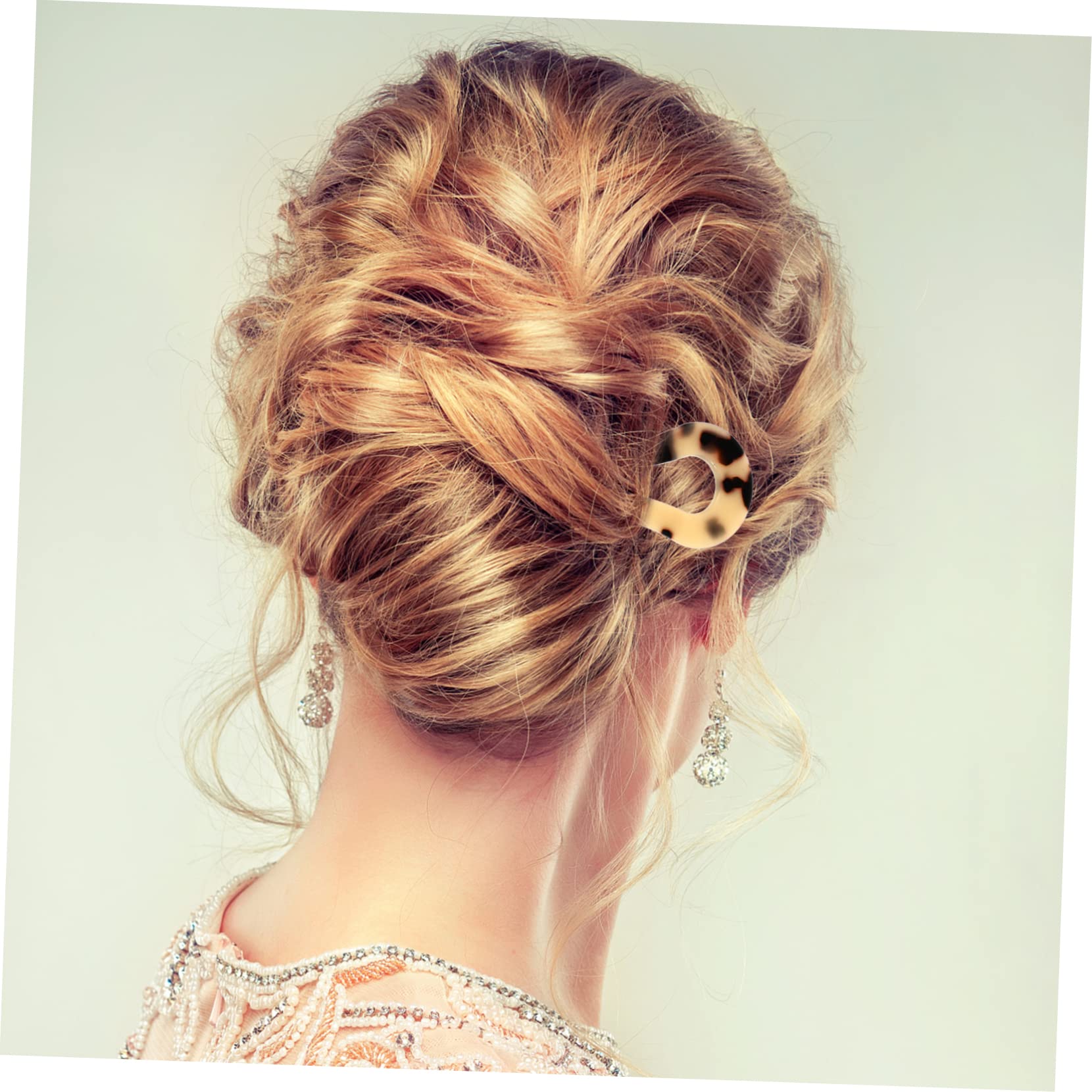 5 Sets Französische Gewellte Haarnadeln Aus Acetat Dutt Haarstäbchen Chignon U-förmige Haarnadeln Für Frauen 2 Stück * 5