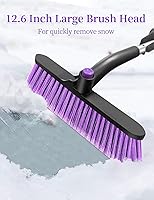 Vista 2 de HEEYA Ice Scraper with 12.6 Inch Large Brush Head, Extendable Ice Scraper and Snow Brush for Car Windshield Window, Portable Car Scraper Snow Brush