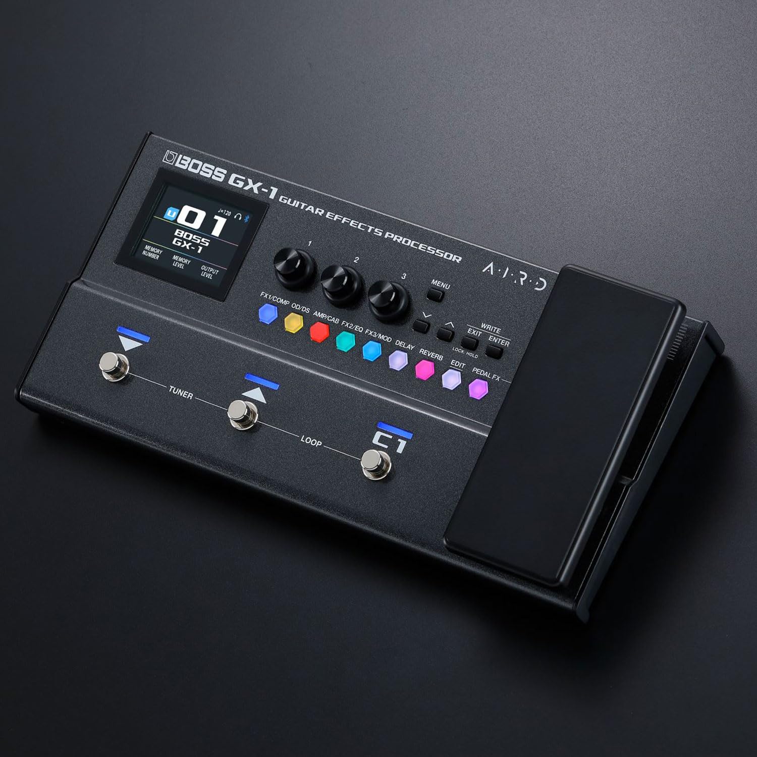 Boss GX-1 Effektgerät Multieffekt-Pedal für Gitarre mit keepdrum Netzteil
