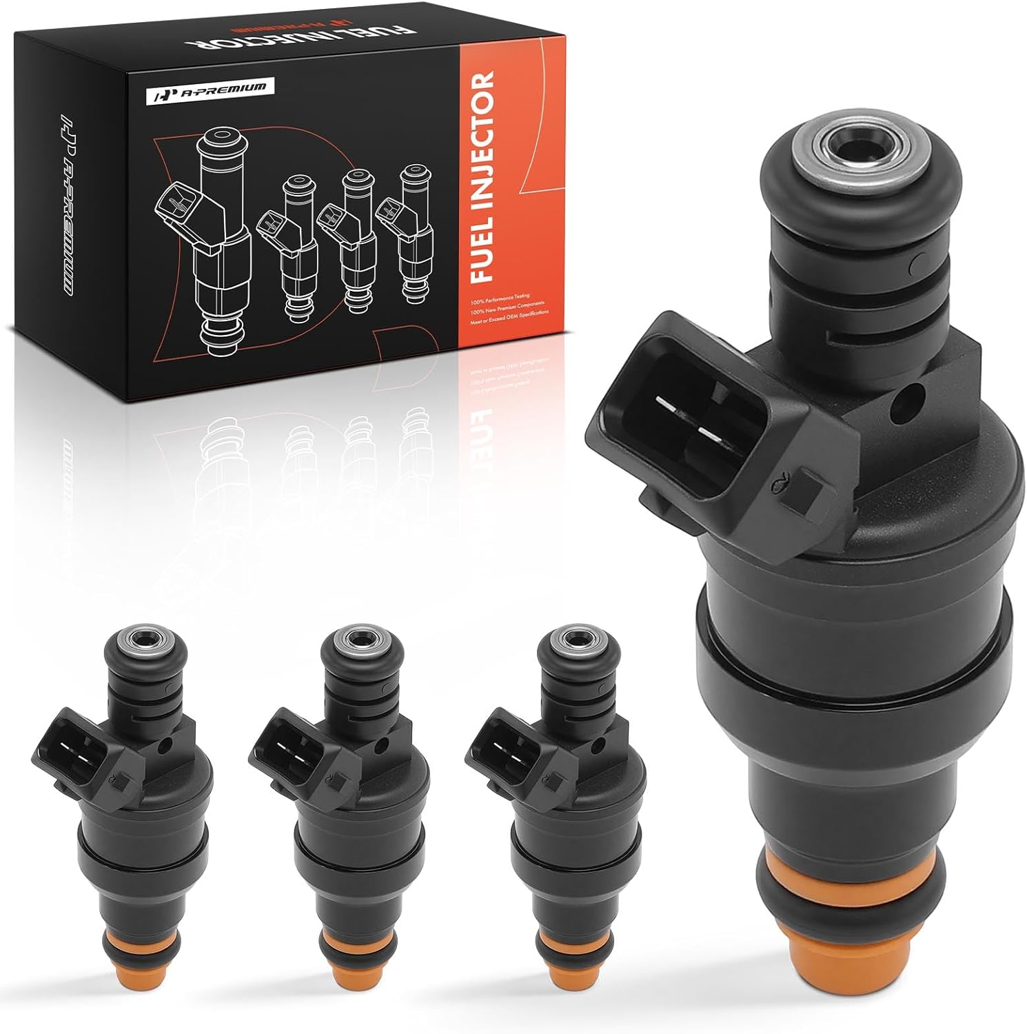 A-Premium 1 Hole Fuel Injectors 4Pcs Compatible with Dodge Grand Caravan, Charger, 600, Caravan, Daytona, Lancer, Shadow, Spirit & Chrysler Town & Country/Daytona/LeBaron/New Yorker & Plymouth Acclaim
