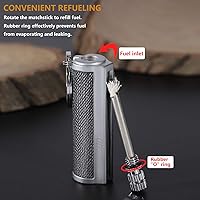Vista 5 de YUSUD Paquete de 2 encendedores permanentes con llavero multiherramienta, reutilizable, impermeable, Match Strike Anywhere, Forever Flint Fire