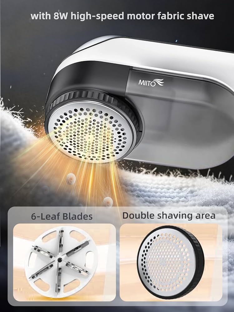 MIITO Rechargeable Fabric Shaver - Powerful Fuzz Remover