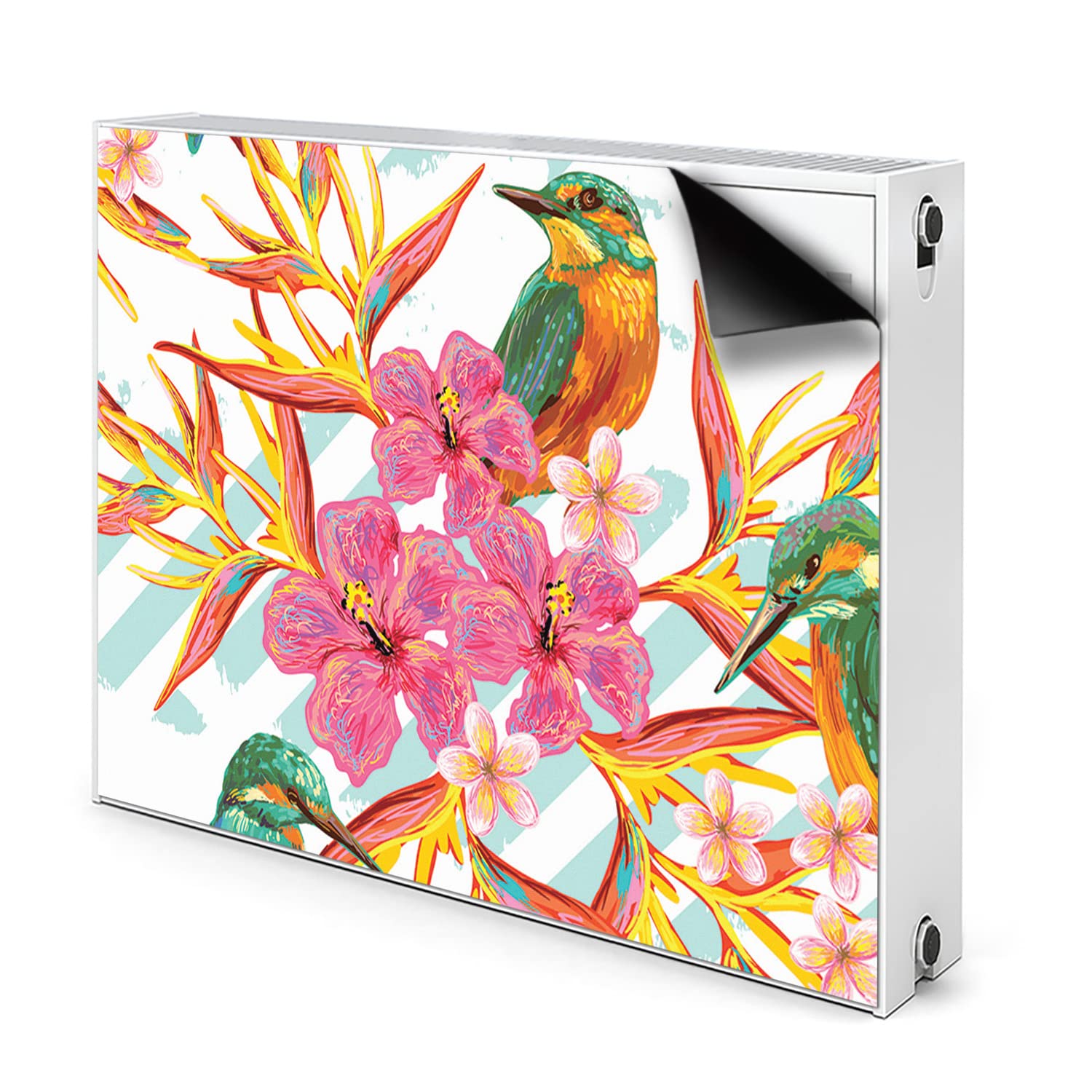 Cache radiateur magnétique oiseaux d'été pour sublimer la décoration de votre salon ou chambre