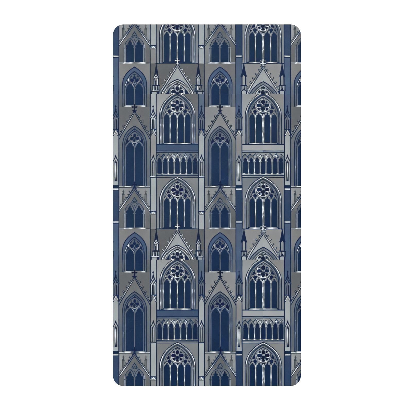 Drap de berceau en coton motif cathédrale gothique pour lit de bébé