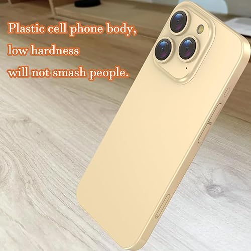 Miniatura 4 de Blue Union Teléfono falso de utilería para teléfono, pantalla negra, señuelo de pera, no funciona, teléfono 15 para jugar, pantalla parecida al