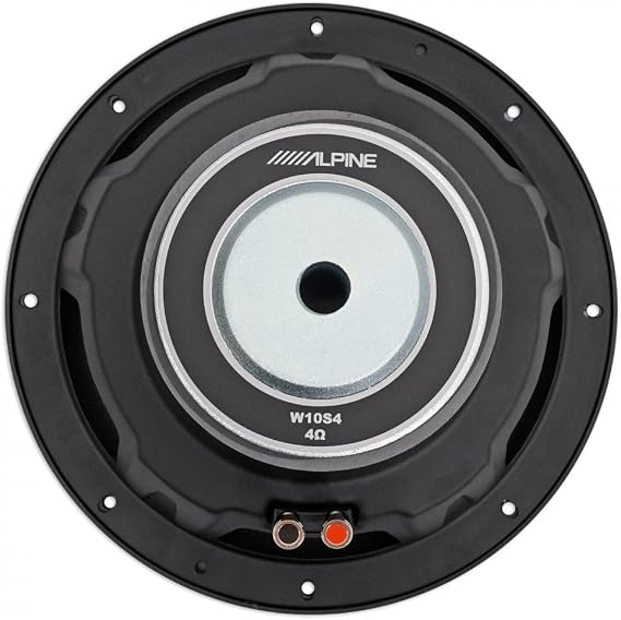 Alpine W12S4 12-inch Single 4 Ohm Subwoofer Bundle