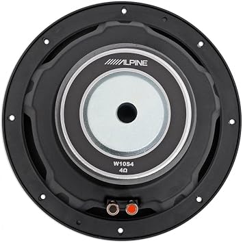 Alpine W12S4 12-inch Single 4 Ohm Subwoofer Bundle