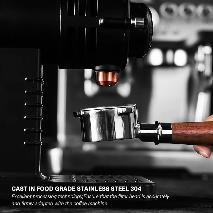 Mua 54mm Espresso Double Spouts Portafilter With 3 Ear | Fits 54mm Breville/Sage Barista Espresso Machine | Stainless Steel Basket And Walnut Handle | Espresso Accessories Trên Amazon Mu1ef9 Chính Hãng 2025