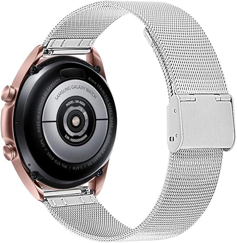 Miniatura 5 de Correa de reloj inteligente compatible con MorePro AIR2, correas de repuesto ajustables de silicona suave para MorePro AIR 2 accesorios (plata +
