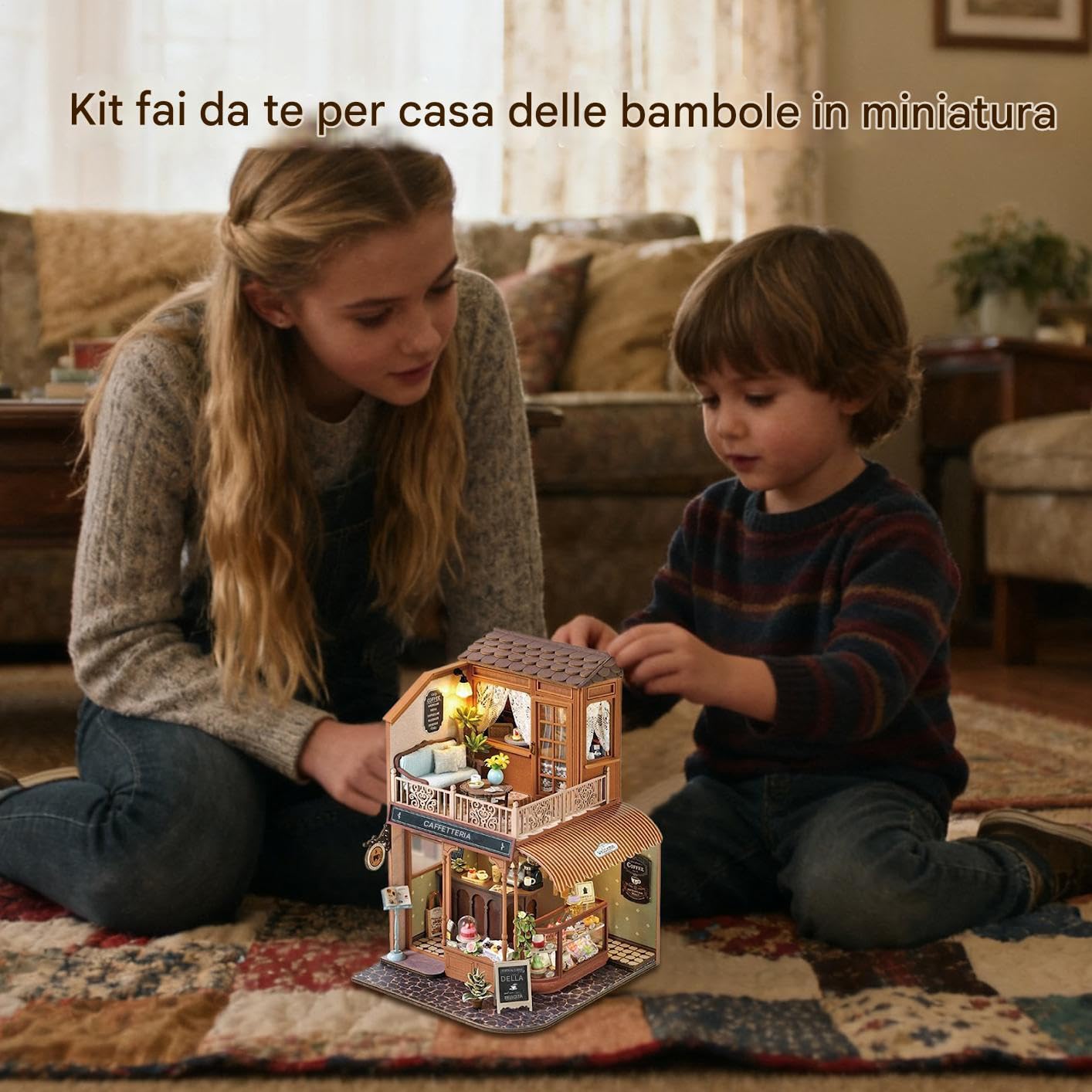 Kit Mini Casa Bambola Giocattoli Artigianali In Legno Per Attività Di | Mini Kit Costruzione Casetta Bambole Legno Per Adolescenti, Famiglia, , Bambini, Donne