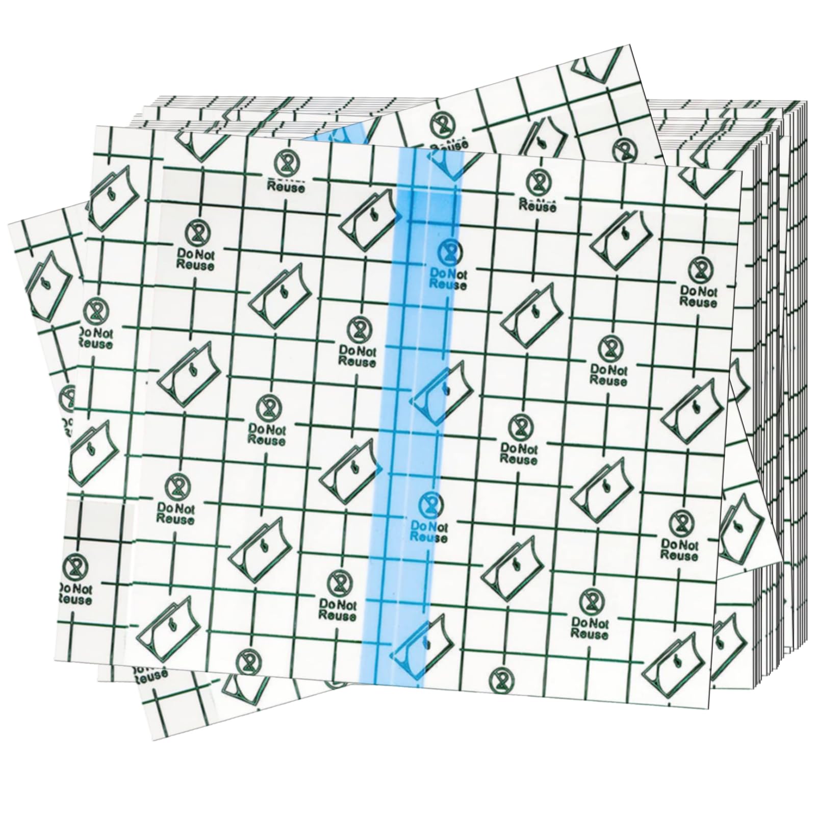 OBTANIM 100 Sheet Transparent Waterproof Stretch Adhesive Bandage Clear Film Dressing Bandages Tape Cover for Tattoo Shower Swimming Protector (6 x 7