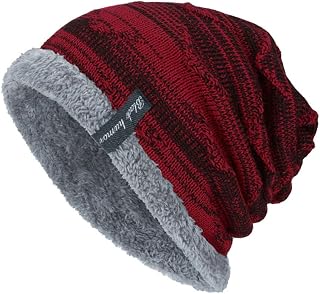 FUDERU Slouchy Chemo Beanie, Soft Winter Chemo Cap Headwear Cancer Hats for Women with Hair Loss Halloween Christmas
