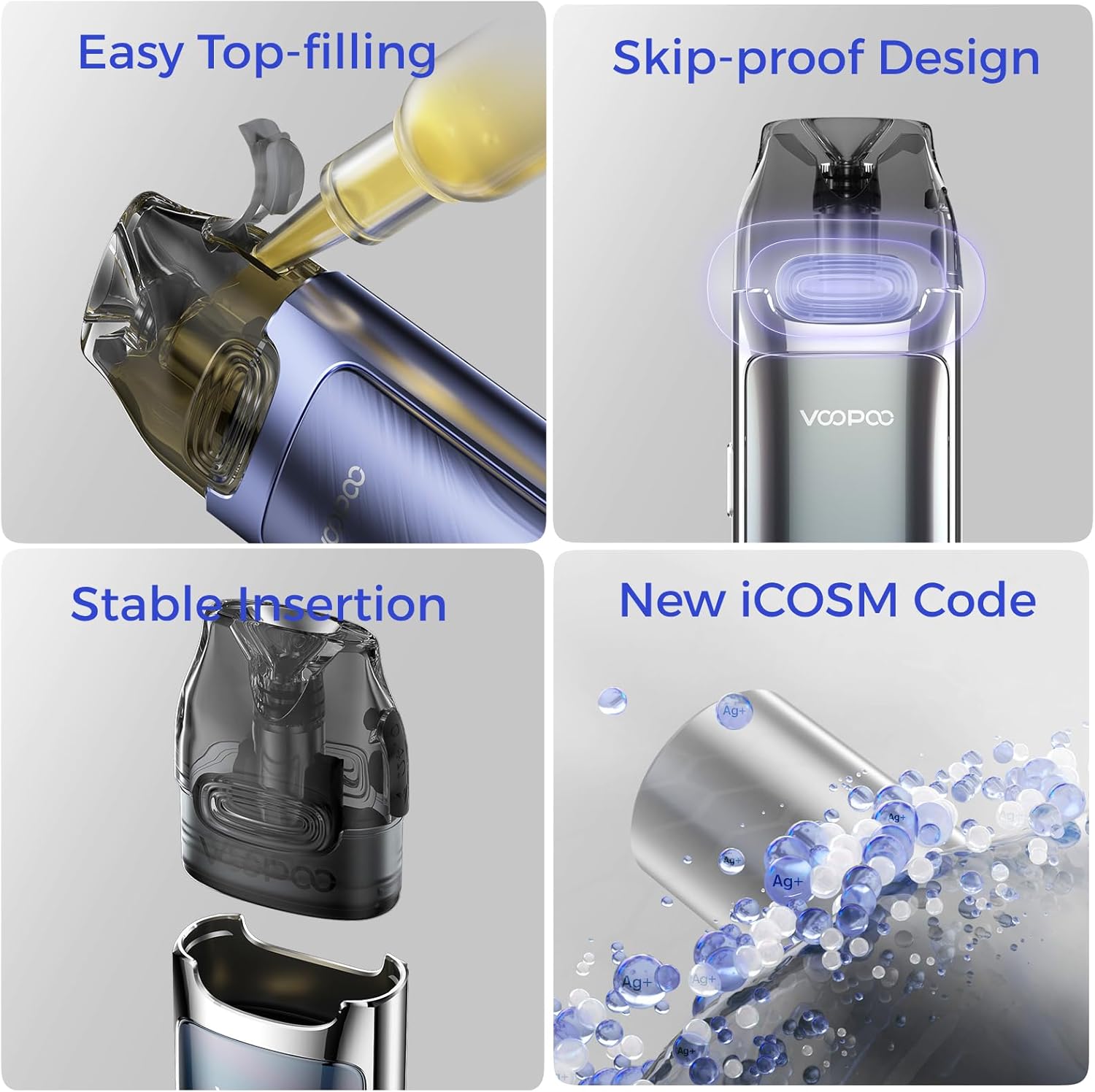 VOOPOO VMATE MAX easy top-filling and pod insertion