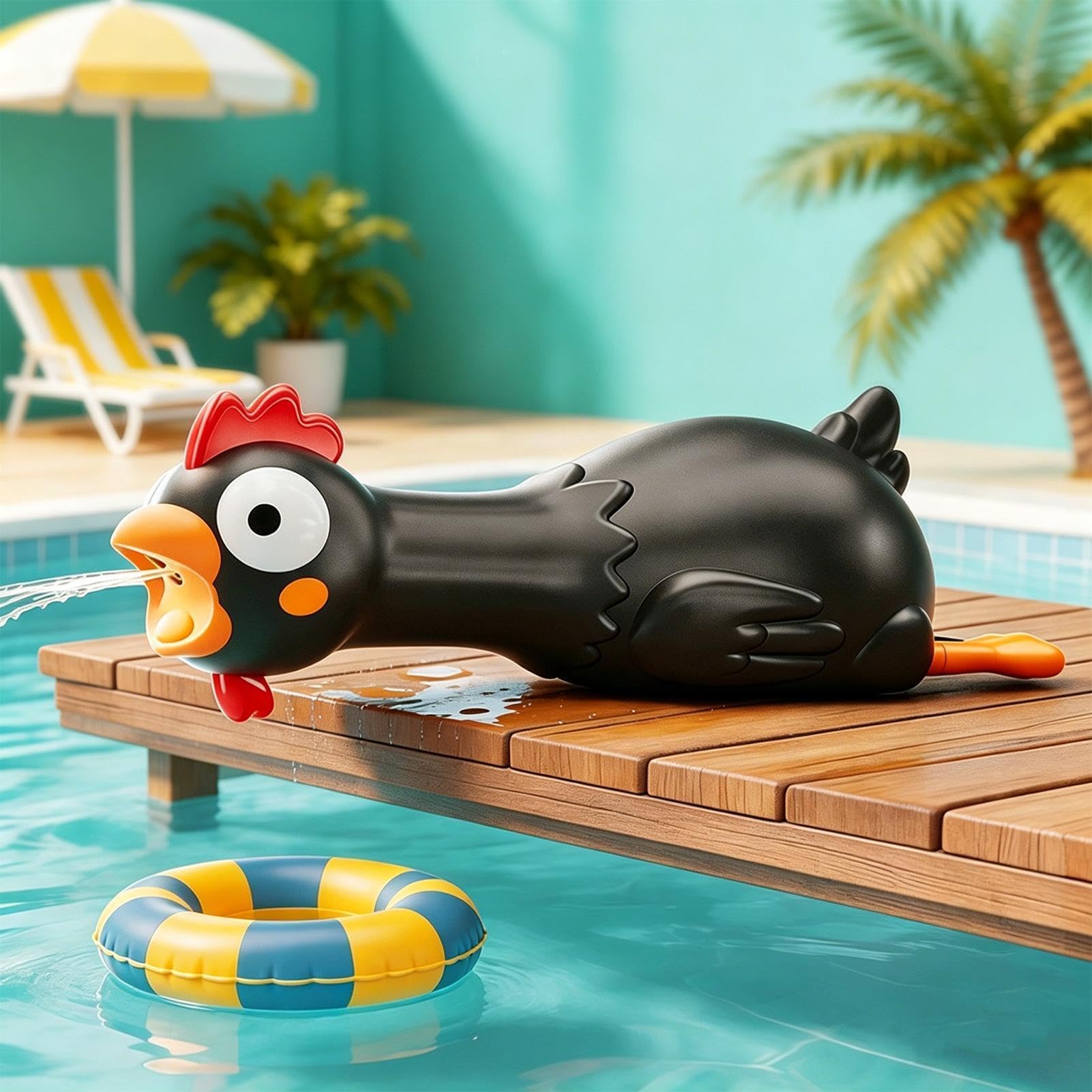 Lanzador de Agua para Niños Pollo Gran Capacidad Y Largo Alcance | Lanzador de Agua Exterior Para Playa Piscina Parque Jardín Patio Césped Y Niños Mayores De 6 Años