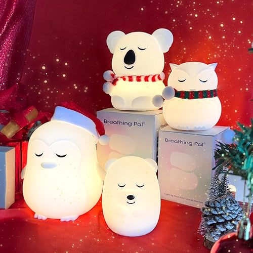 Miniatura 7 de Breathing Pal 'Kyle' guía visual de respiración blanda de atención plena, 3 modos de respiración con luz nocturna, artículos probados para aliviar