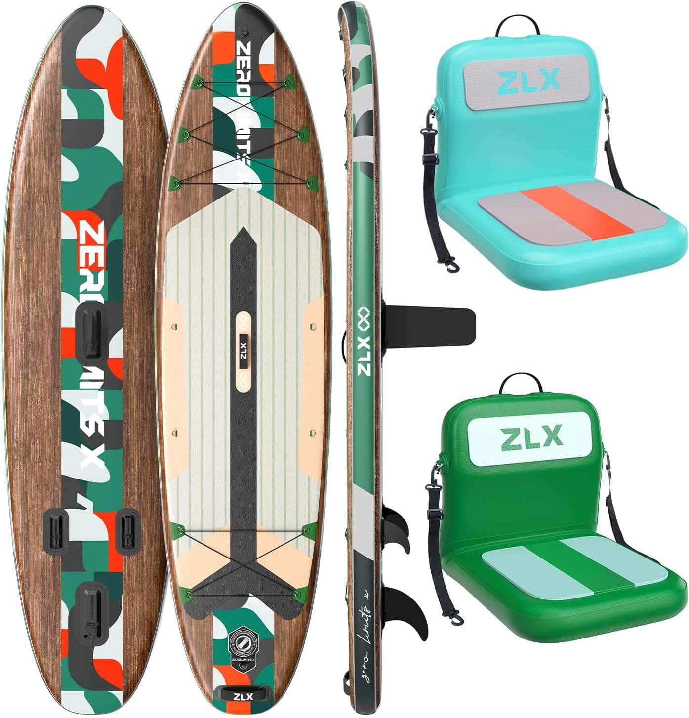 ZLX 10'6" Paddle Board & 2 x Paddle Board Seat