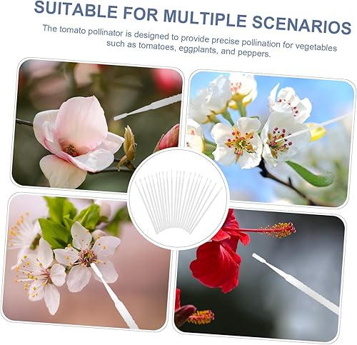 Miniatura 3 de Kisangel 20 unids Polinizador Herramientas de Polinización de Abejas Cepillo de Polinización Planta Herramienta de Polinización Herramienta de Pluma