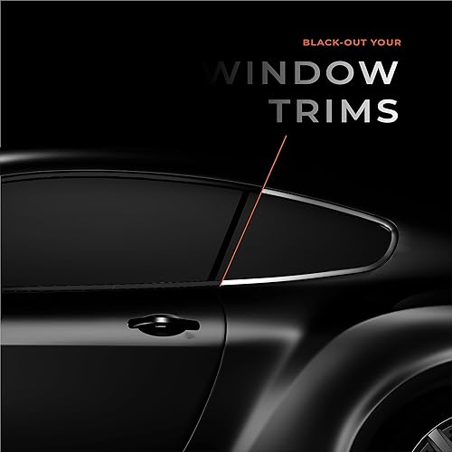 Miniatura 3 de VViViD + Cinta de vinilo satinado para detalles de rayas (2 pulgadas x 20 pies, negro)