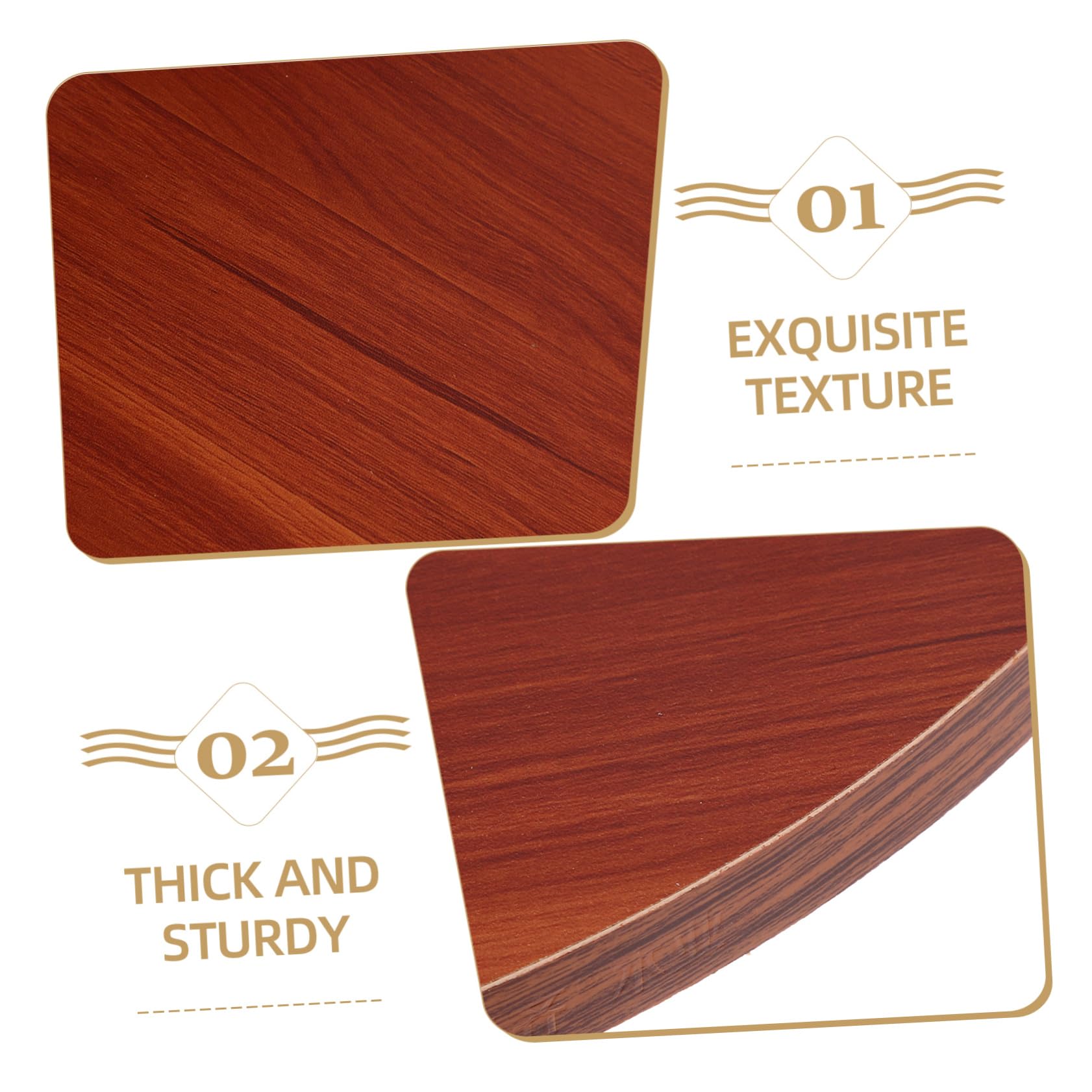 PLAFOPE Piano Tavolo Rotondo in Legno Marrone 40cm, per Fai da Te